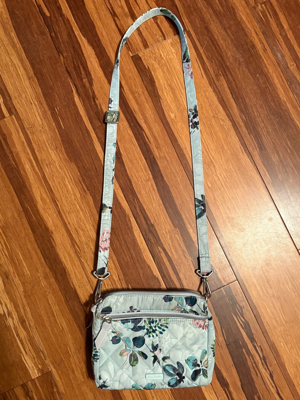 Vera Bradley Seawater Blooms Performance Twill Crossbody Bag